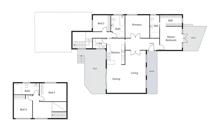 Floorplan of Homely house listing, 4 Olliff Place, Farrer ACT 2607