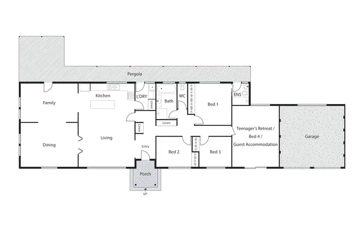 Floorplan of Homely house listing, 1 Blackburn Street, Pearce ACT 2607
