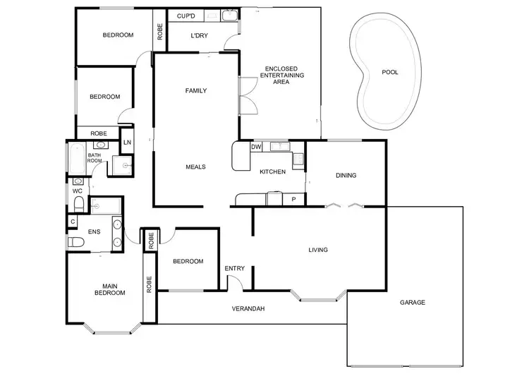 Floorplan of Homely house listing, 12 Bunbury Street, Stirling ACT 2611