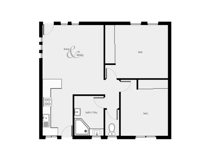 Floorplan of Homely unit listing, 5/187-189 McLeod Street, Cairns North QLD 4870