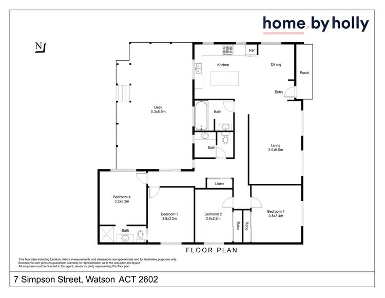 Floorplan of Homely house listing, 7 Simpson Street, Watson ACT 2602