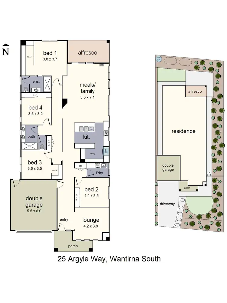 Floorplan of Homely house listing, 25 Argyle Way, Wantirna South VIC 3152