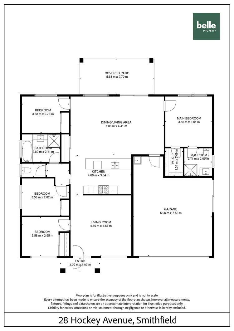 Floorplan of Homely house listing, 38 Hockey Avenue, Smithfield QLD 4878