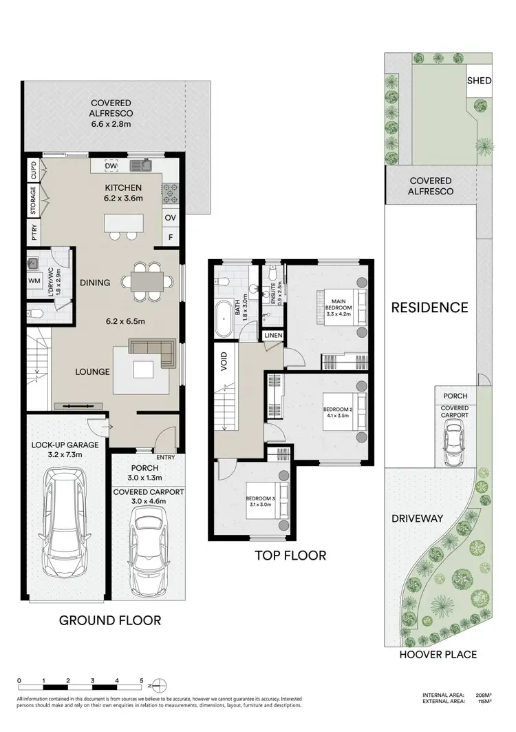 Floorplan of Homely house listing, 6A Hoover Place, Cromer NSW 2099