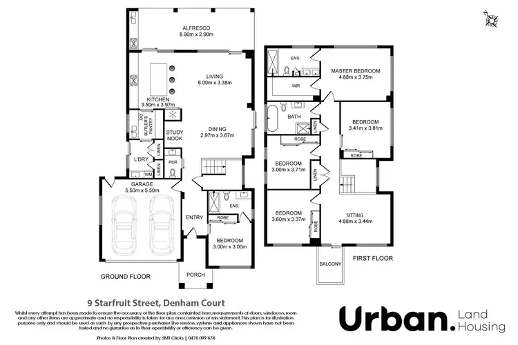 Floorplan of Homely house listing, 9 Starfruit Street, Denham Court NSW 2565