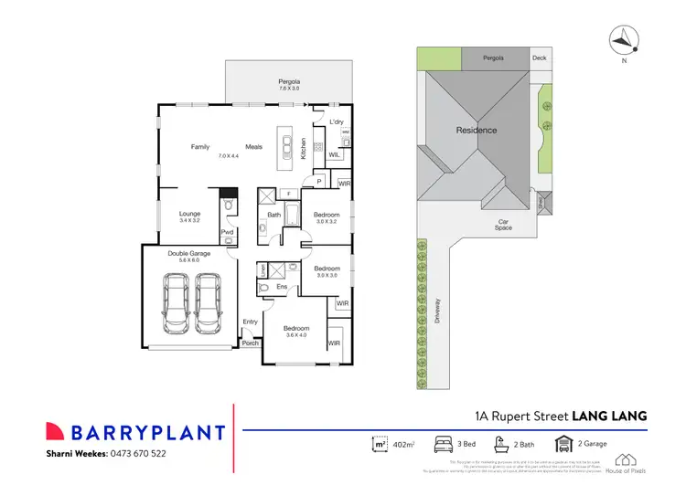 Floorplan of Homely house listing, 1A Rupert Street, Lang Lang VIC 3984