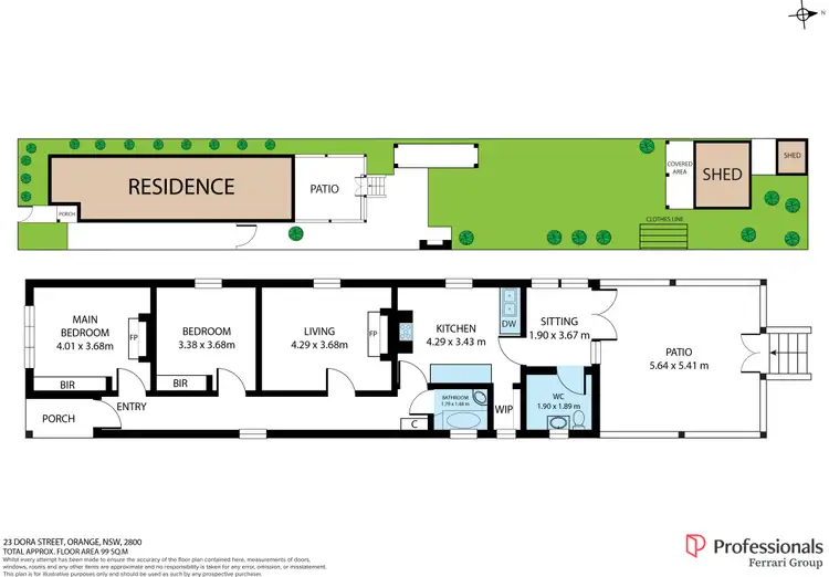 Floorplan of Homely house listing, 23 Dora Street, Orange NSW 2800