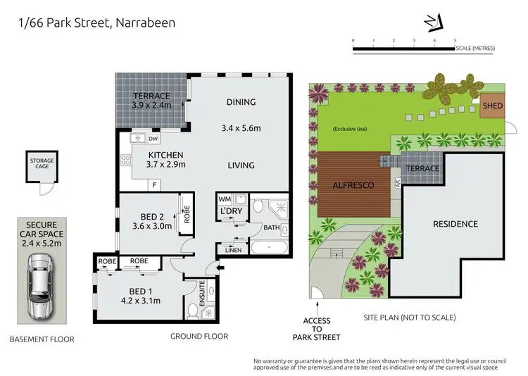 Floorplan of Homely apartment listing, 1/66 Park Street, Narrabeen NSW 2101