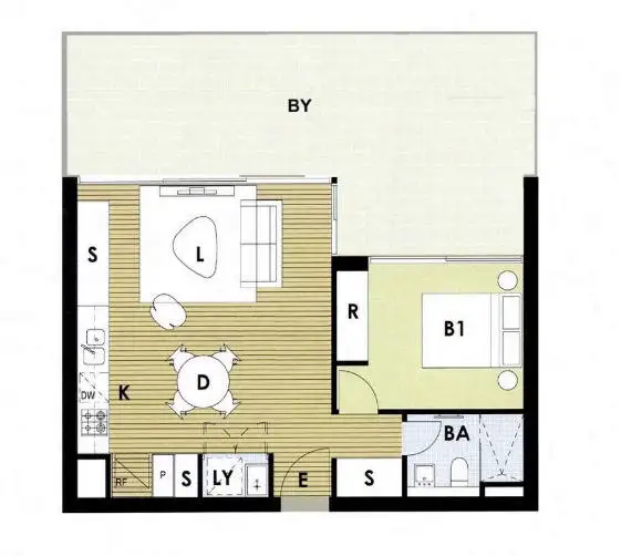 Floorplan of Homely apartment listing, 33/145 McEvoy Street, Alexandria NSW 2015