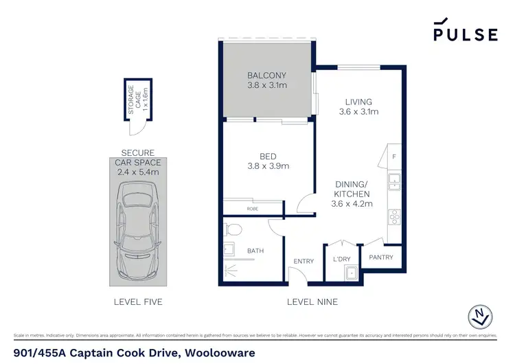 Floorplan of Homely unit listing, 901/455A Captain Cook Drive, Woolooware NSW 2230