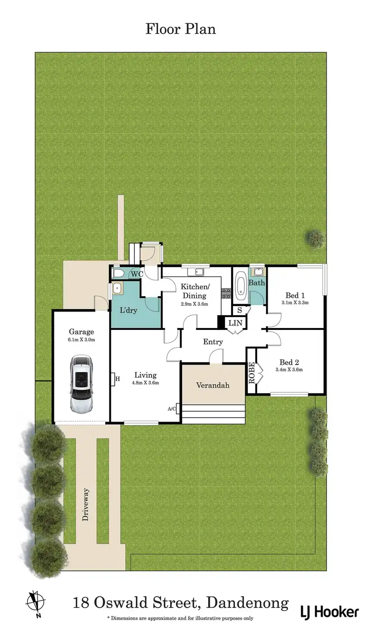 Floorplan of Homely house listing, 18 Oswald Street, Dandenong VIC 3175