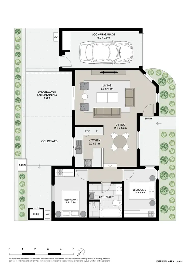 Floorplan of Homely villa listing, 5/11 Aitchandar Road, Ryde NSW 2112