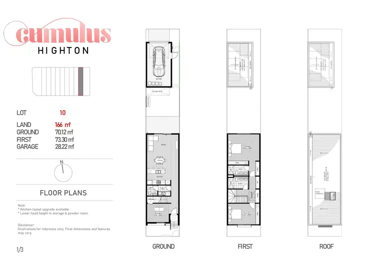 Floorplan of Homely townhouse listing, 3/20 Basin Rise, Highton VIC 3216