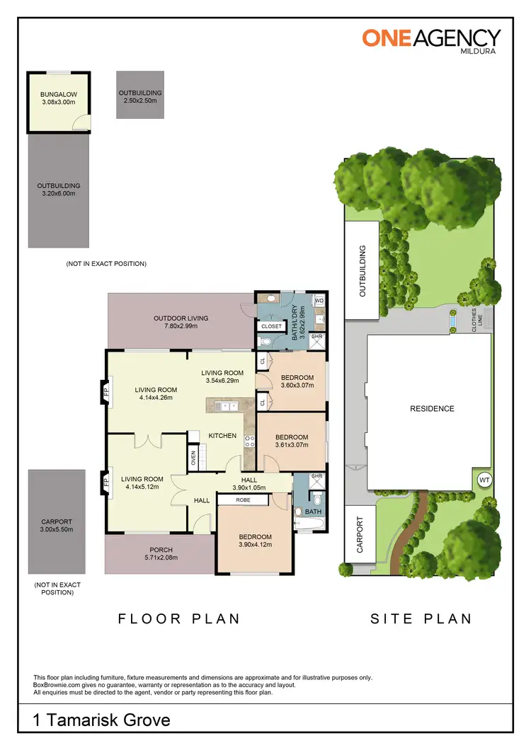 Floorplan of Homely house listing, 1 Tamarisk Grove, Mildura VIC 3500