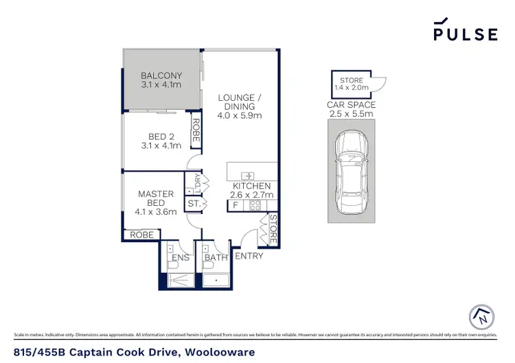 Floorplan of Homely apartment listing, 815/455b Captain Cook Drive, Woolooware NSW 2230