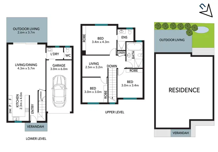 Floorplan of Homely townhouse listing, 8/1 Longworth Avenue, Wallsend NSW 2287