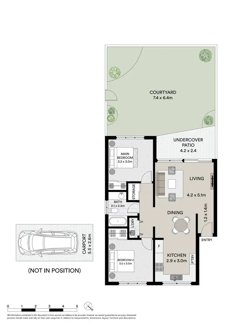 Floorplan of Homely unit listing, 2/50-54 McIlwraith Street, South Townsville QLD 4810