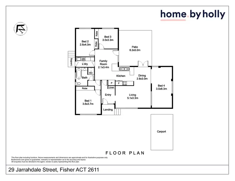Floorplan of Homely house listing, 29 Jarrahdale Street, Fisher ACT 2611