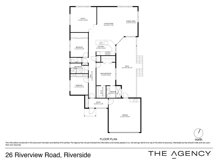 Floorplan of Homely house listing, 26 Riverview Road, Riverside TAS 7250