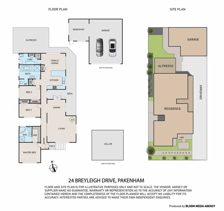 Floorplan of Homely house listing, 24 Breyleigh Drive, Pakenham VIC 3810