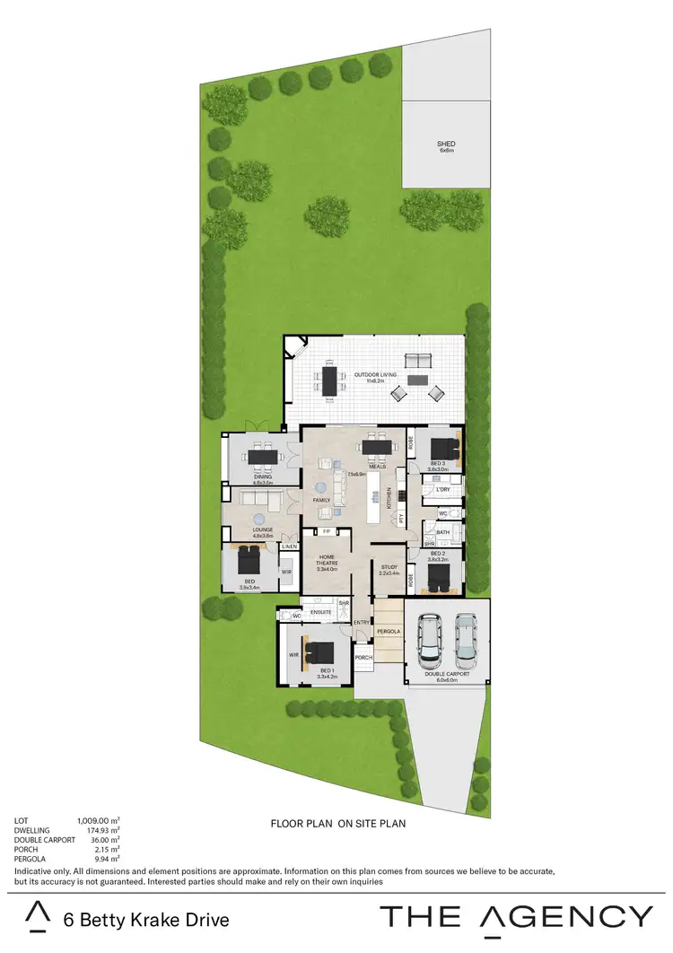 Floorplan of Homely house listing, 6 Betty Krake Drive, Red Cliffs VIC 3496