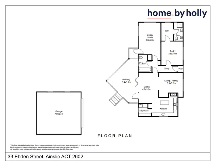 Floorplan of Homely house listing, 33 Ebden Street, Ainslie ACT 2602