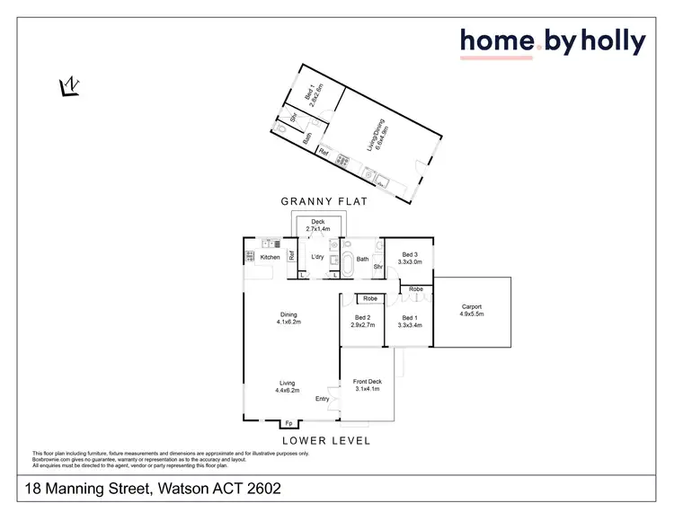 Floorplan of Homely house listing, 18 Manning Street, Watson ACT 2602