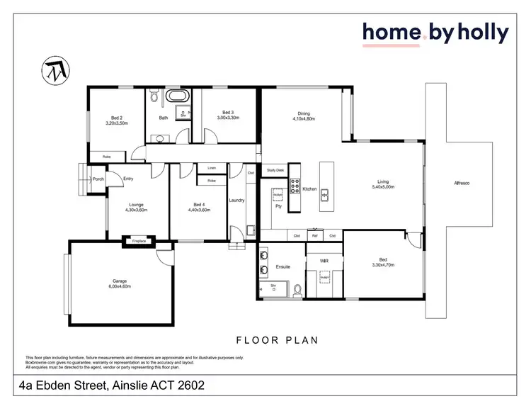 Floorplan of Homely house listing, 4a Ebden Street, Ainslie ACT 2602