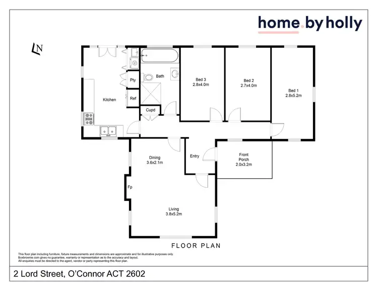 Floorplan of Homely house listing, 2 Lord Street, O'connor ACT 2602
