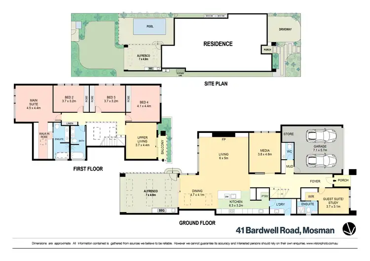 Floorplan of Homely house listing, 41 Bardwell Road, Mosman NSW 2088