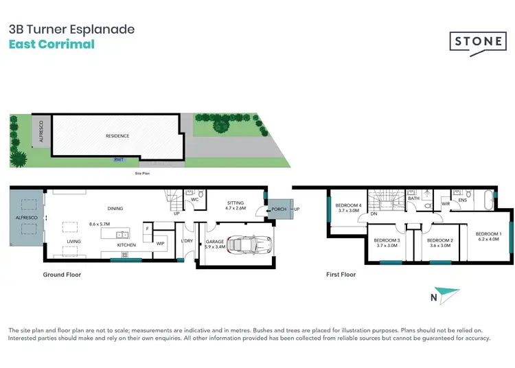 Floorplan of Homely semi-detached listing, 3B Turner Esplanade, East Corrimal NSW 2518