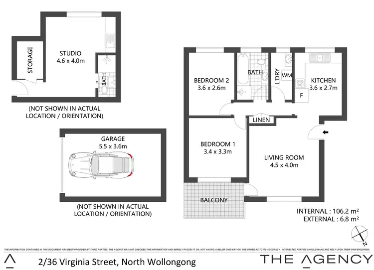 Floorplan of Homely unit listing, 2/36 Virginia Street, North Wollongong NSW 2500