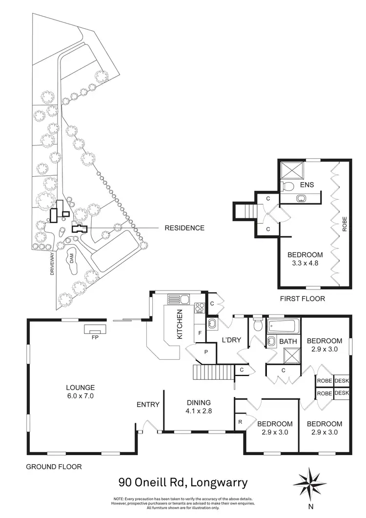 Floorplan of Homely house listing, 90 Oneill Road, Longwarry VIC 3816