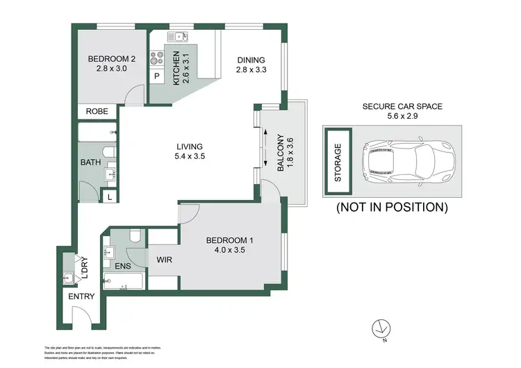 Floorplan of Homely apartment listing, 2/20-26 Hume Street, Wollstonecraft NSW 2065