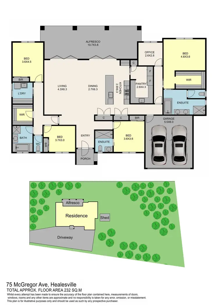 Floorplan of Homely house listing, 75 McGregor Avenue, Healesville VIC 3777