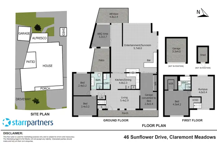 Floorplan of Homely house listing, 46 Sunflower Drive, Claremont Meadows NSW 2747