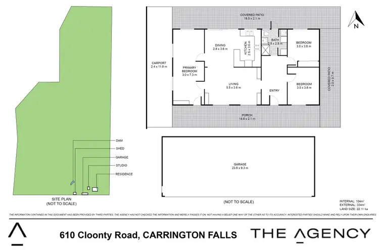 Floorplan of Homely rural property listing, 610 Cloonty Road, Carrington Falls NSW 2577