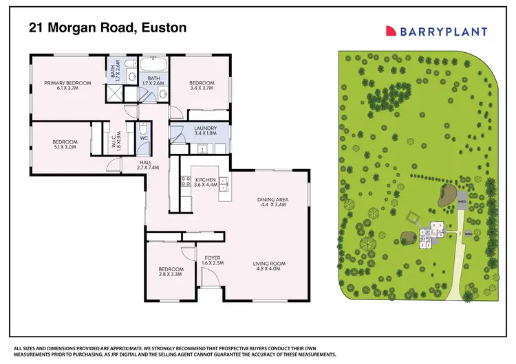 Floorplan of Homely house listing, 21 Morgan Road, Euston NSW 2737