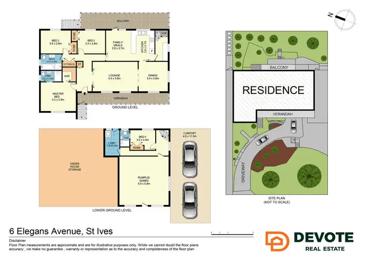 Floorplan of Homely house listing, 6 Elegans Avenue, St Ives NSW 2075