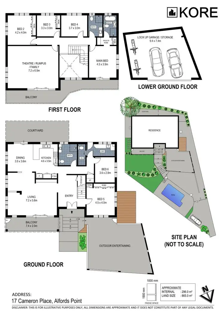 Floorplan of Homely house listing, 17 Cameron Place, Alfords Point NSW 2234