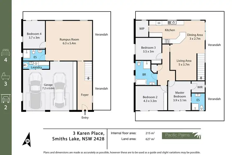 Floorplan of Homely house listing, 3 Karen Place, Smiths Lake NSW 2428