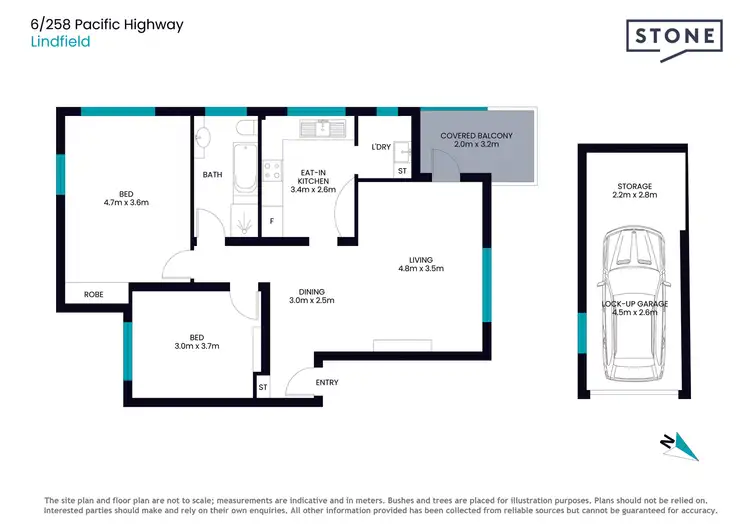 Floorplan of Homely apartment listing, 6/258 Pacific Highway, Lindfield NSW 2070