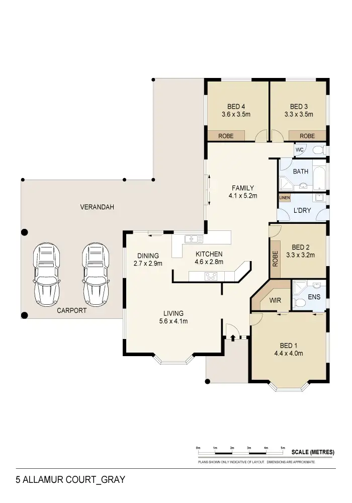 Floorplan of Homely house listing, 5 Allamurr Court, Gray NT 830