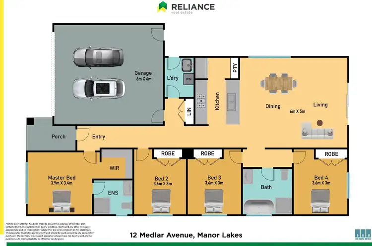 Floorplan of Homely house listing, 12 Medlar Avenue, Manor Lakes VIC 3024