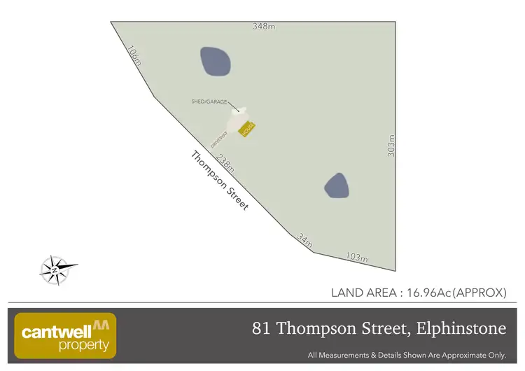 Floorplan of Homely house listing, 81 Thompson Street, Elphinstone VIC 3448