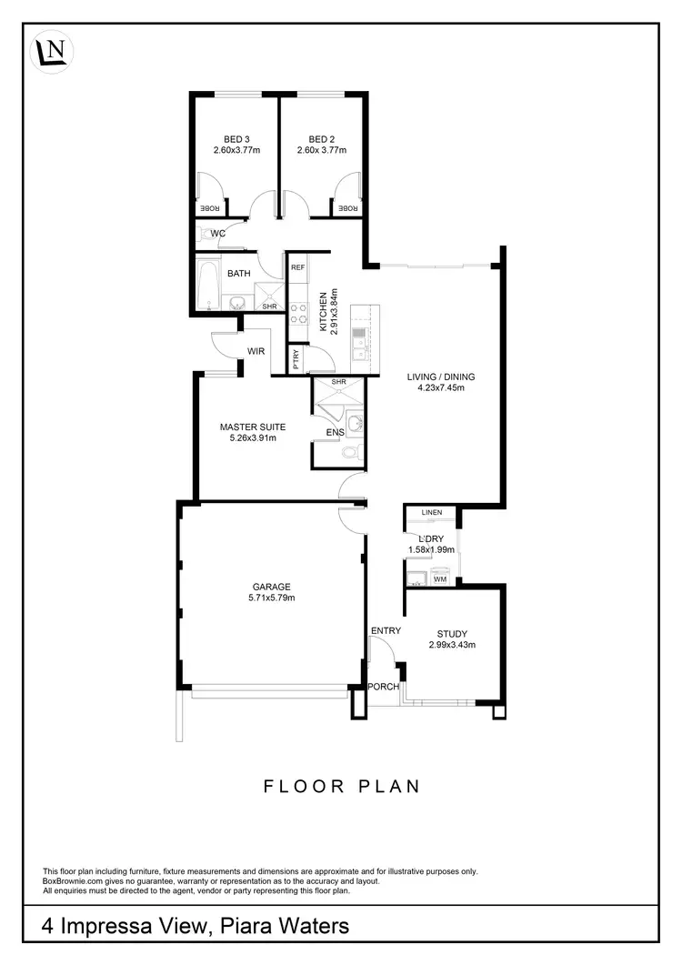Floorplan of Homely house listing, 4 Impressa View, Piara Waters WA 6112