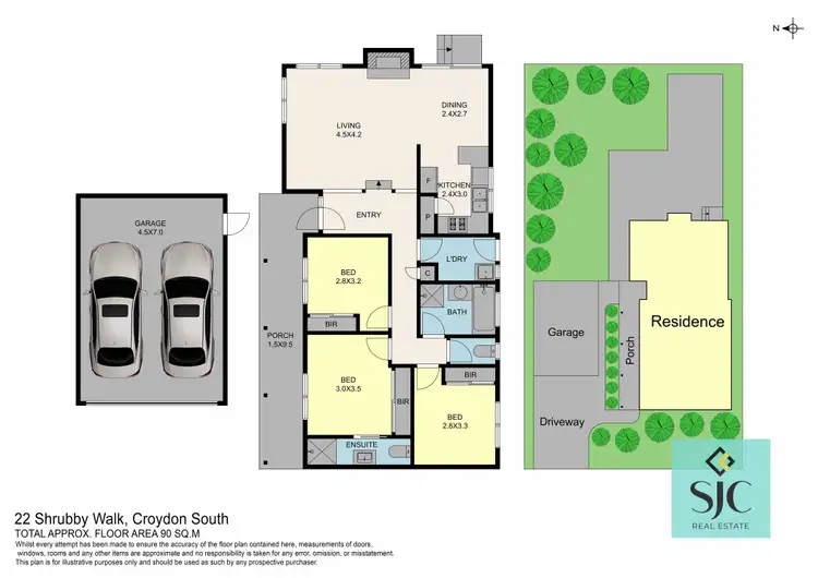 Floorplan of Homely house listing, 22 Shrubby Walk, Croydon South VIC 3136
