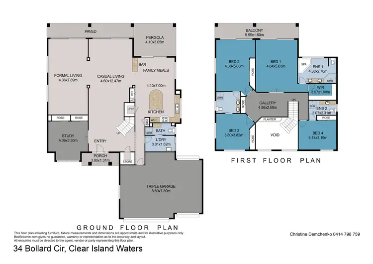 Floorplan of Homely house listing, 34 Bollard Circuit, Clear Island Waters QLD 4226