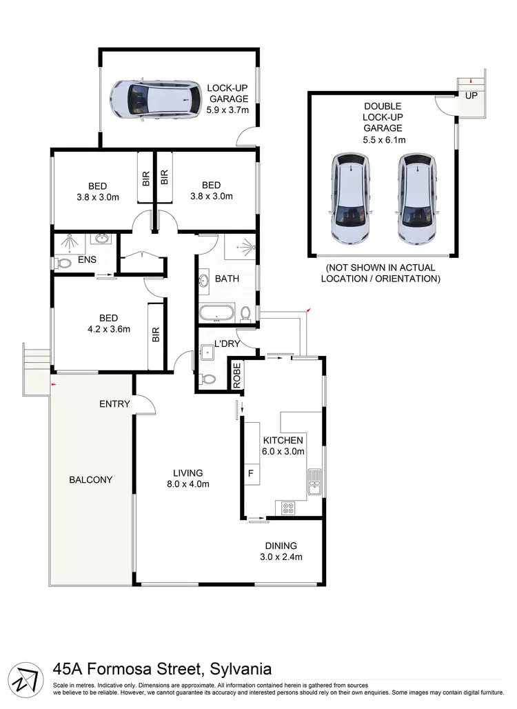 Floorplan of Homely house listing, 45A Formosa Street, Sylvania NSW 2224