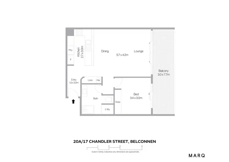 Floorplan of Homely apartment listing, 20a/17 Chandler Street, Belconnen ACT 2617
